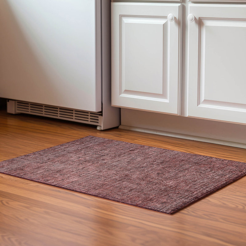 Premium Machine Washable Prisco Paprika Rug, Rectangle 1'8" x 2'6"
