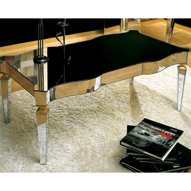 Table basse à miroir