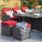 Jarhia 10 - Person Wicker Patio Dining Set with Rectangular Table , Cushions Included-71663842-72041103