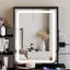16" X 21" Small Size Touch Control Sliding LED Mirror, Tri-Colour Switching, Brightness Adjustable-1842066287-1842066284