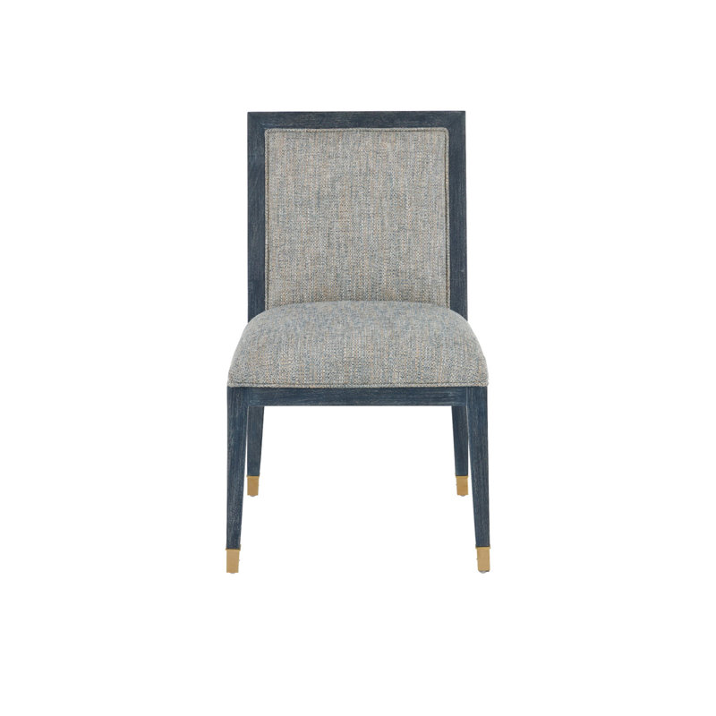 Santos Vintage Side Chair, Barrett Dusk, Gray Polyester Blend, Vintage Navy