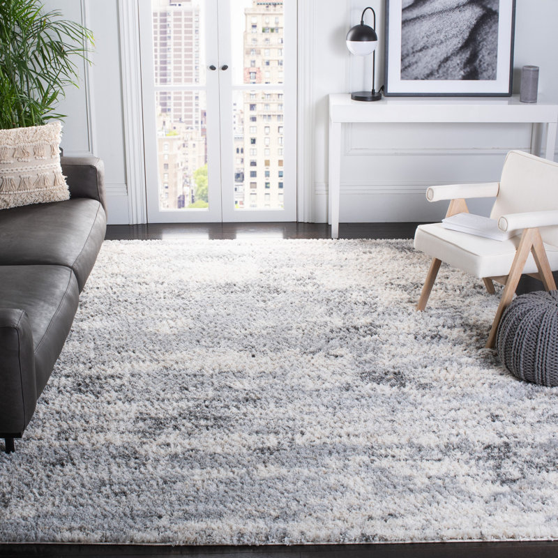 Tapis ivoire / gris Hast, Rectangle 8 pi x 10 pi