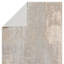 Tapis taupe / argent à motif abstrait en polyester tissé à la machine-1957112758