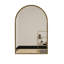 Miroir mural arqué - Miroir de meuble-lavabo élégant pour salle de bain, salon et chambre à coucher, décoration encadrée durable-198026519