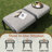 Outdoor Swivel Rocker Patio Chairs With Ottomans And Coffee Table 5 Pcs Bistro Set-229307991