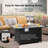 Anatilde Rectangle Propane Fire Pit Table