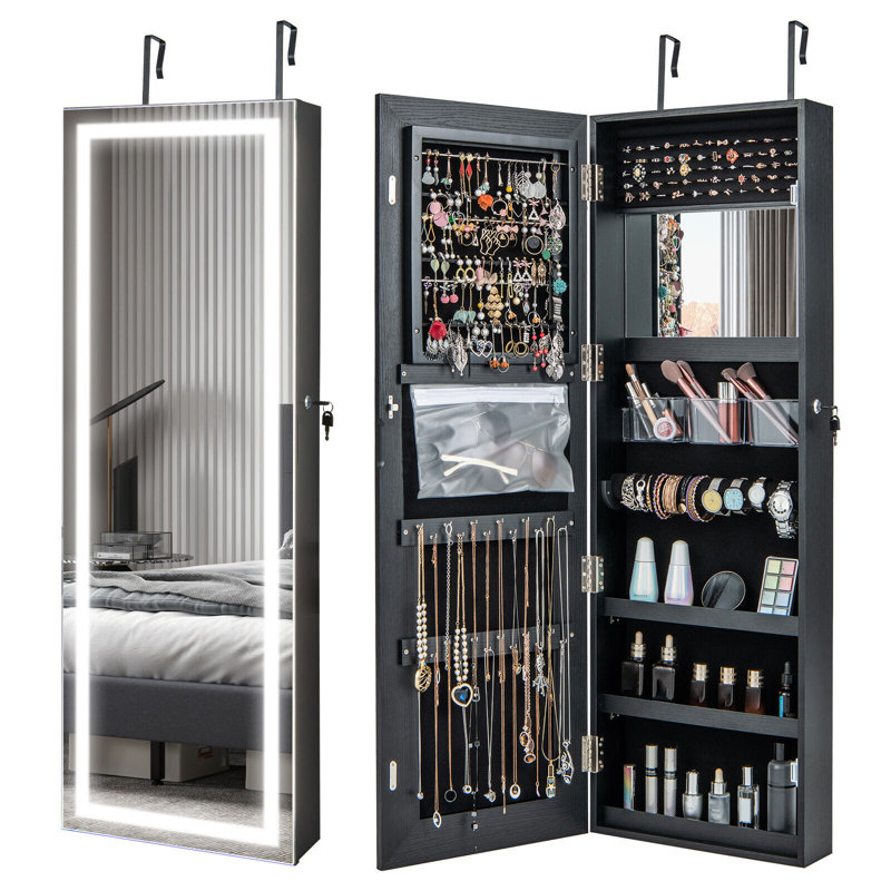 Annison Jewelry Armoire, Black