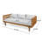 Patio Furnitre Sets : 3 Seater Daybed + Acacia Wood Table-1676455847