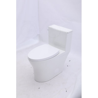ADA Chair Height Elongated Toilet with 1.28 GPF Flush and Quick-Release Seat