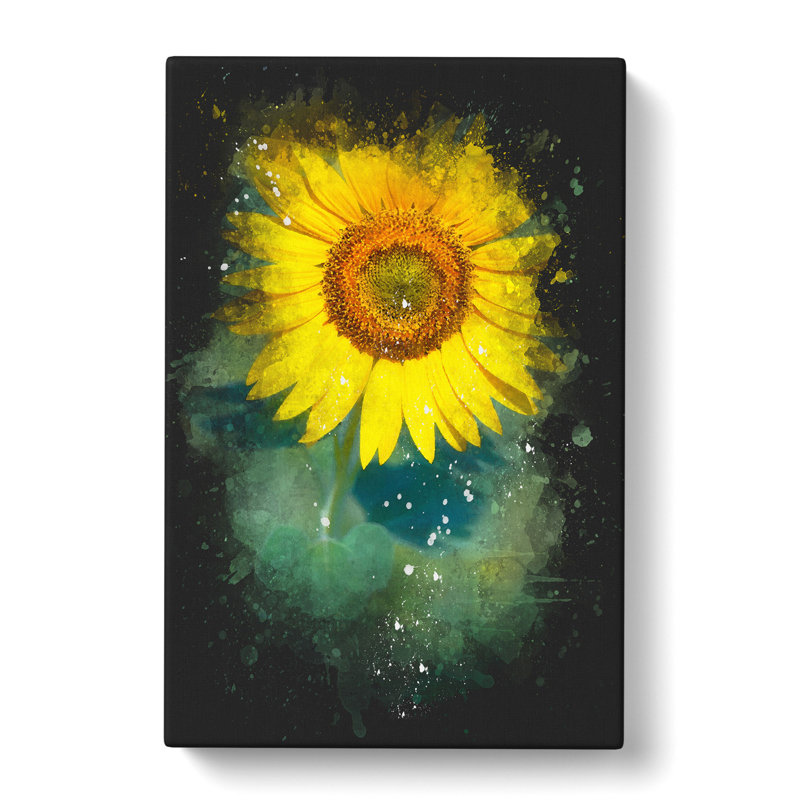 The Sunflower - Wrapped Canvas Print, 50cm H x 35cm W x 3cm D