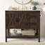 Ensemble de meuble-lavabo de salle de bain avec lavabo 35 po Chimira, brun rustique-761765469-742536495
