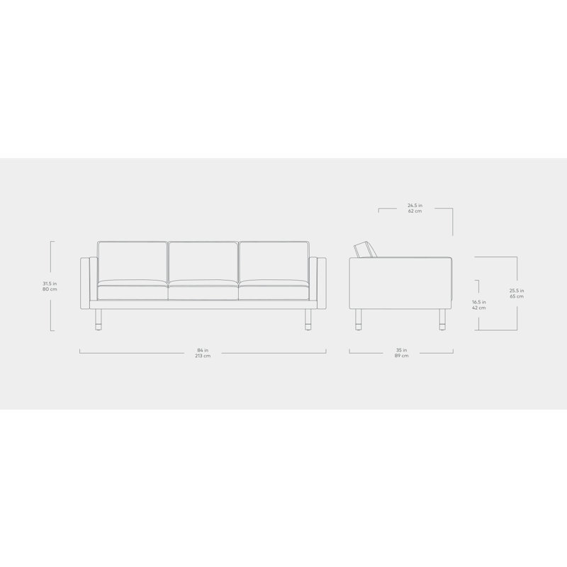 Augusta Sofa Funfetti Galaxy Walnut Pewter, Caledon Sedona Linen