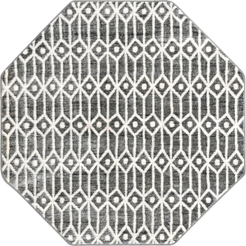 Patric Geometric Indoor Rug, Octagon 5'3" x 5'3"