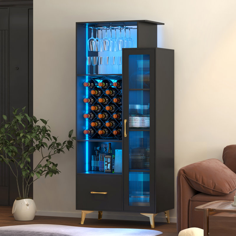 Rimondi 64'' Kitchen Pantry, Black