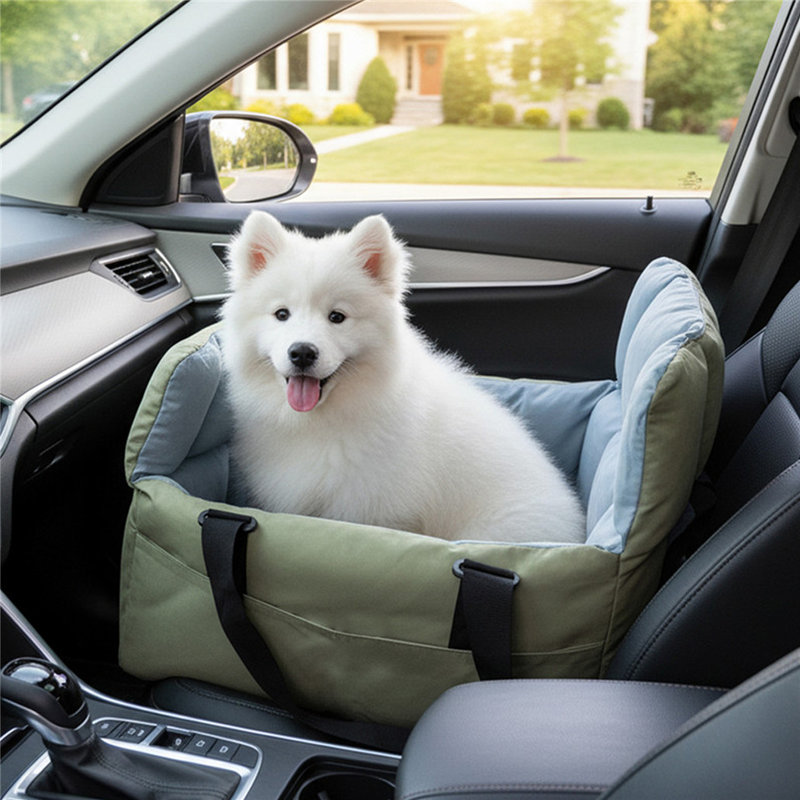 Pet Car Seat Bed, Green