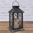 Solar Powered Lantern - Indoor/Outdoor Hanging or Tabletop Water-Resistant LED Pillar Lamp for Home and Garden Decor by Lavish Home (Antique Bronze)