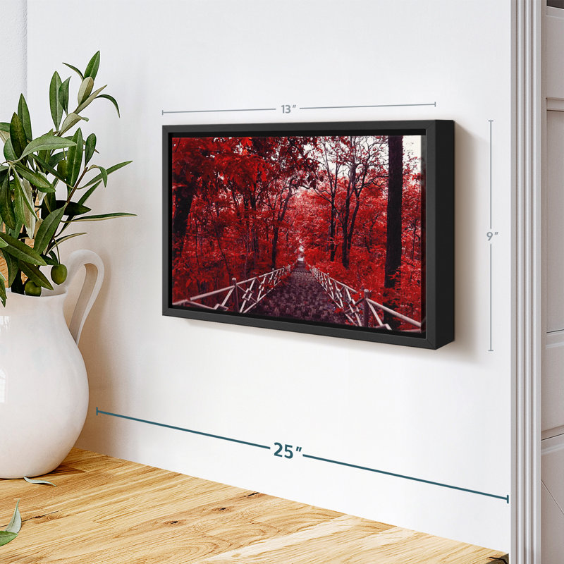 " Red Trees ", 13" H x 9" W
