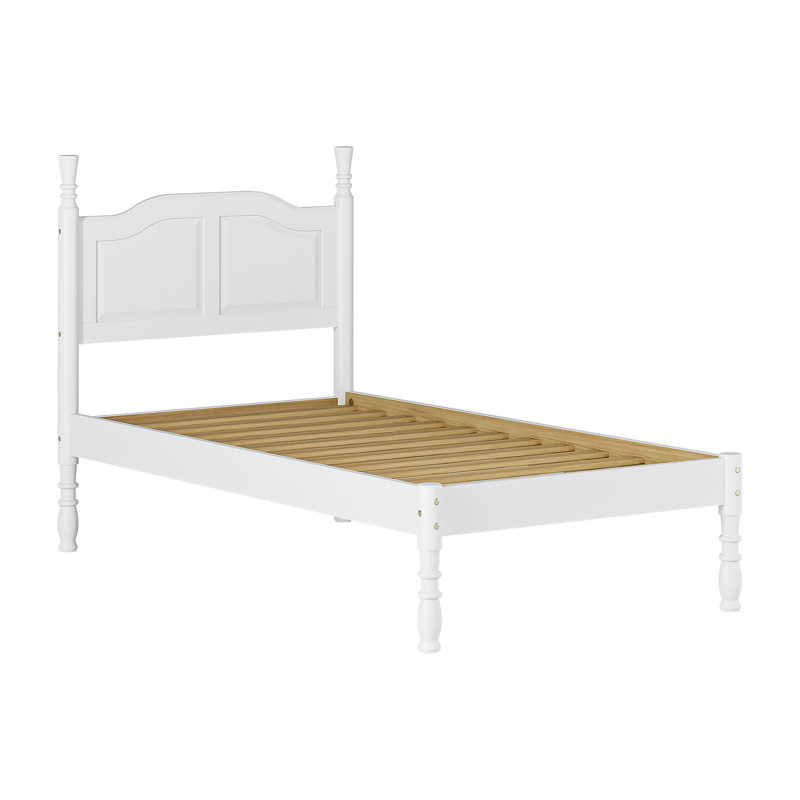 Joliet 100% Solid Wood Kyle Bed, Twin, White