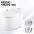 Smart Toilet Bidet Combo with Self-Cleaning Nozzle, Heated Seat, Night Light, Knob Control, Power Outage Flushing, Soft Close, Auto Flush, with Remote Control
