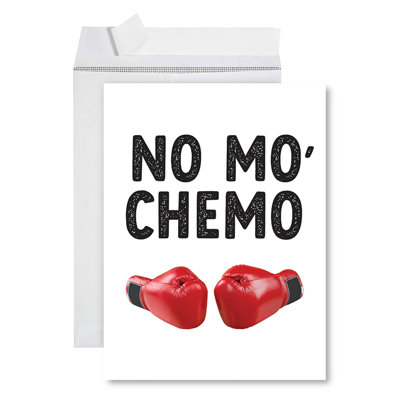 Jumbo Chemo Support Card, No Mo Chemo, carte d'encouragement amusante pour les personnes souffrant de cancer