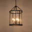 4 - Light Lantern Glass Chandelier