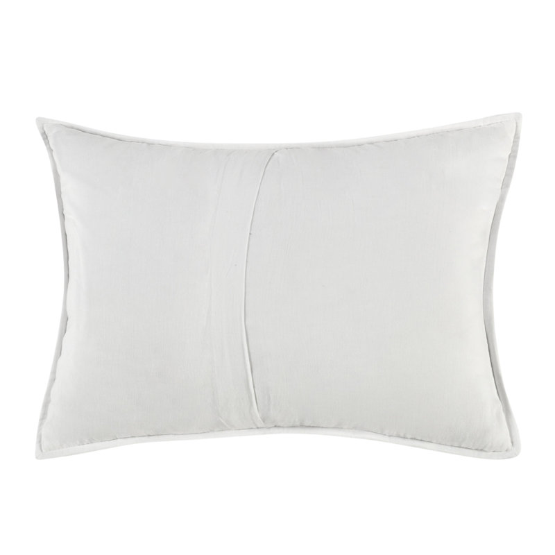Taie décorative Rowen, Blanc, Grand lit