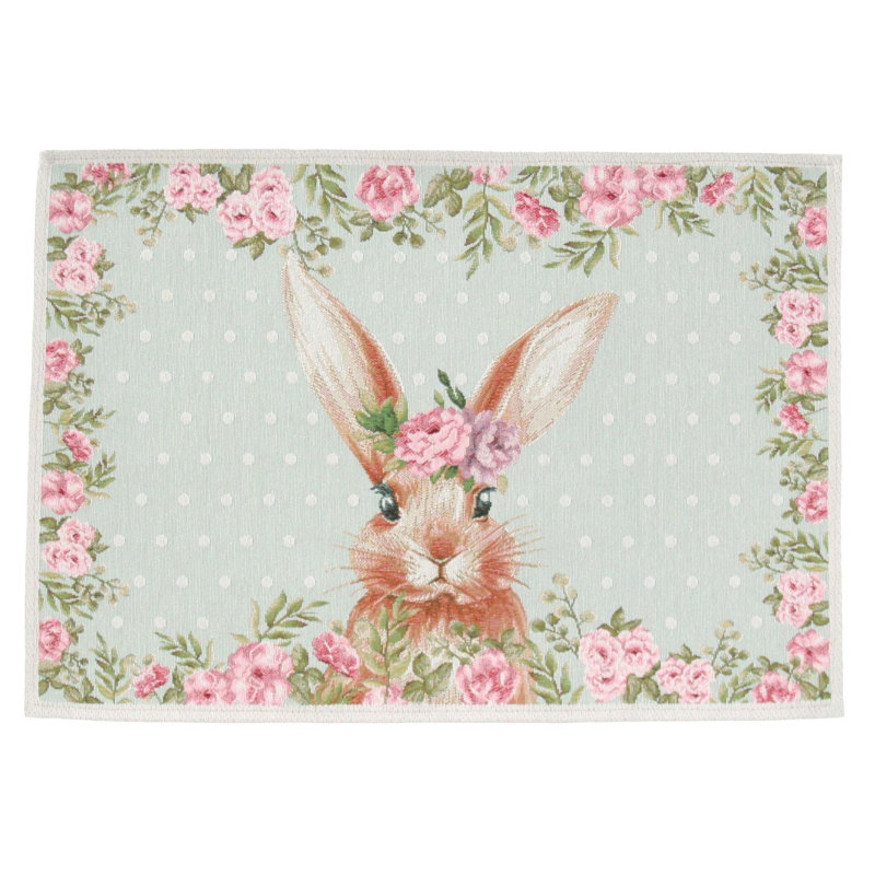 Napperon en coton 13 "Irasburg Bunny
