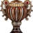 Tall Bronze Urn Shaped Table Lamp-84344419-126478762