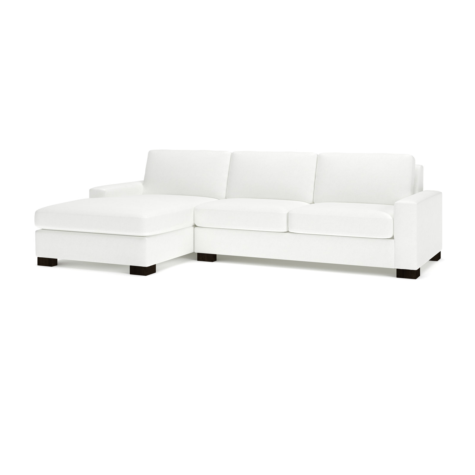 Jonie Chaise Sectional, Left Hand Facing, John Linen Flour