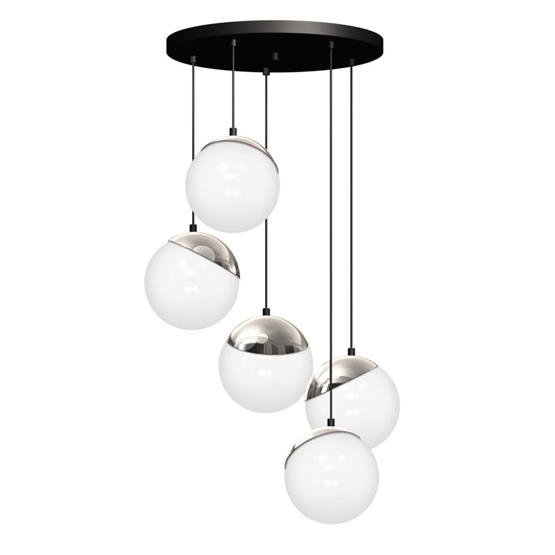 Chelbe 5 - Light Cluster Pendant, Silver