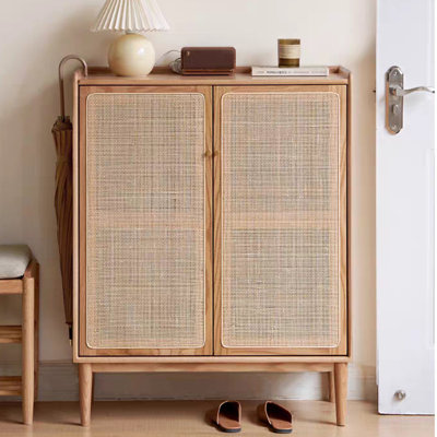 Armoire à chaussures en bois massif