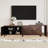 Extendable Tv Cabinet With Storage And Adjustable Shelves,Real Wood Veneered Tv Console