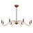  Abeline 8-Light Chandelier in Warm Brass