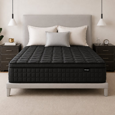 14" Medium Firm Hybrid Mattress, Memory Foam & Pocket Coils, CertiPUR-US