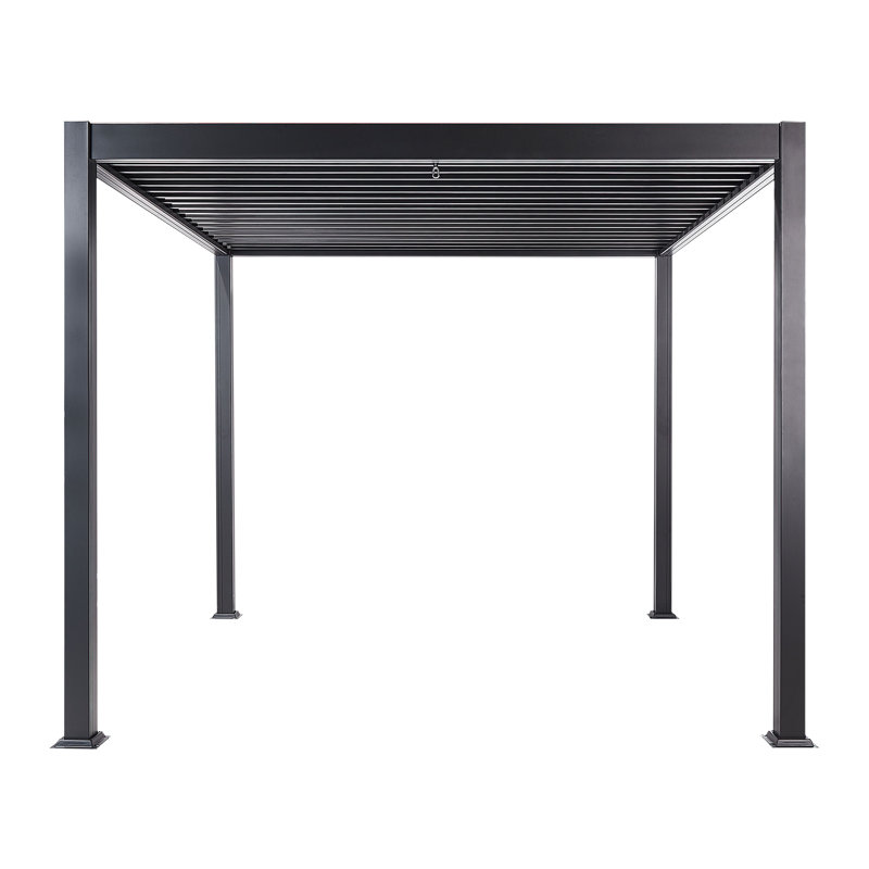 Roseleen 2.5m x 3m Metal Pergola, Black