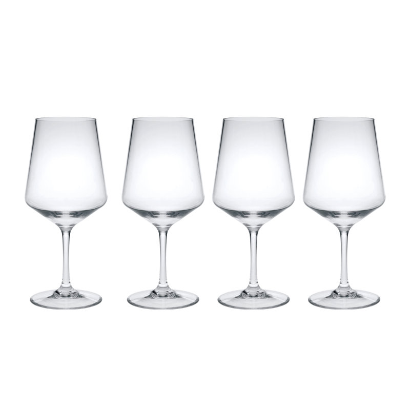 Plastic Wine Glasses Set of 4