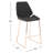 Metzler Upholstered Counter Stool with Metal Frame-219570016-219570019