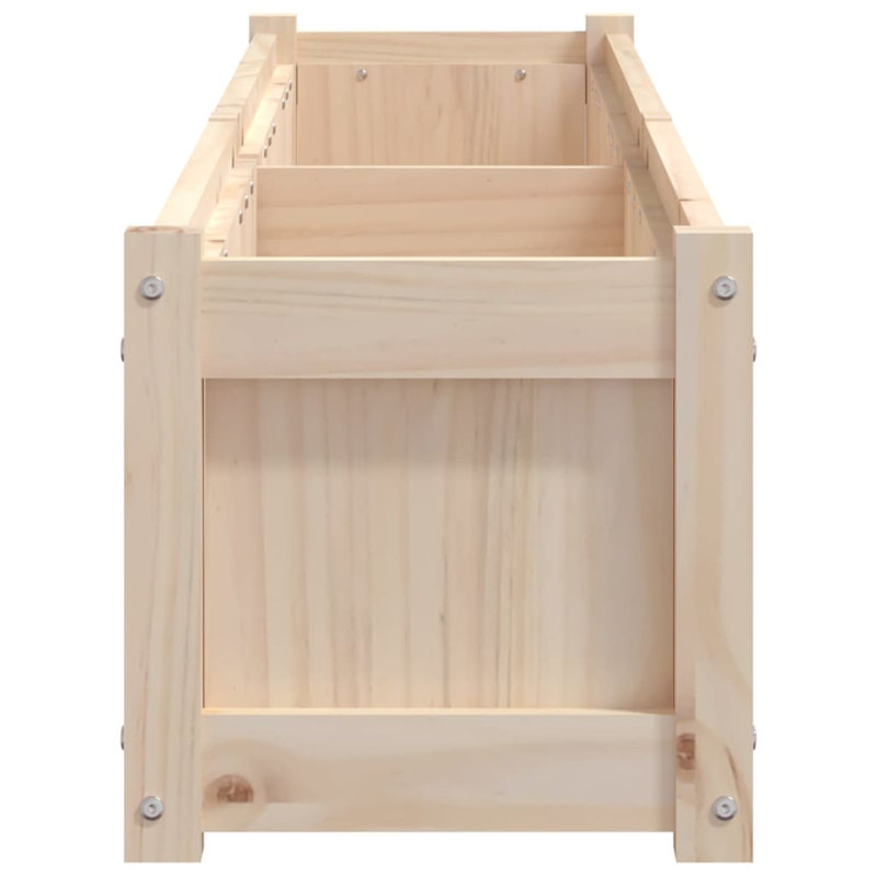 Bringier Garden Planter, White Pine, 31cm H x 180cm W x 31cm D, 2