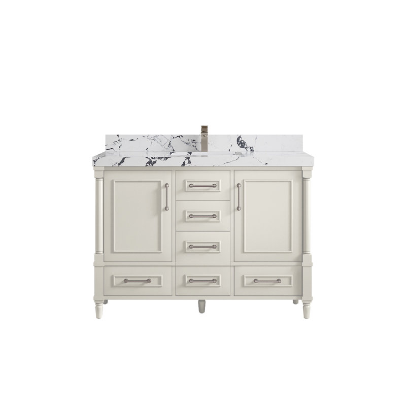 Meuble-lavabo simple avec comptoir 48 po Aberdeen, Viola nuit