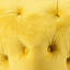 Fauteuil de maquillage en velours jaune-1005937209