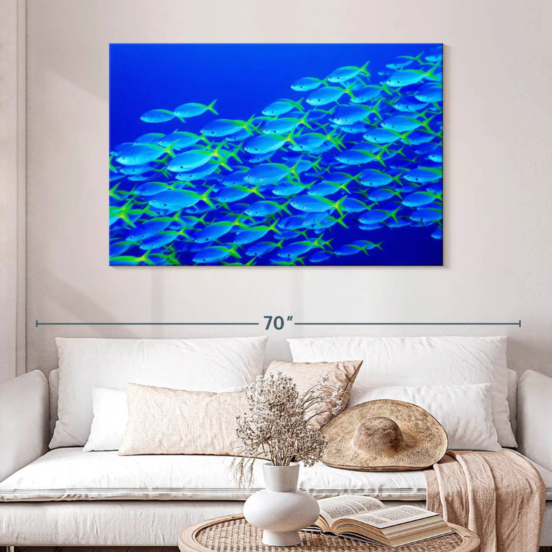 School Of Snapper Fish, 32" H x 48" W