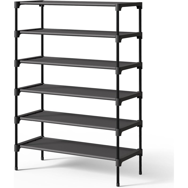 Étagère à chaussures de qualité supérieure non tissée - Organisateur de chaussures robuste et durable pour placard, entrée, garage et couloir, étagères à chaussures longues empilables