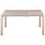 ARDESIO Rectangle Metal Extendable Outdoor Dining Table - 160 cm W 90 cm D