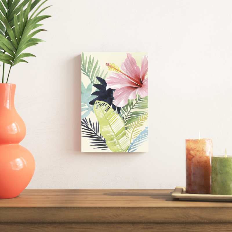 «Tropical Punch I», peinture sur toile, H 12 po x l 8 po