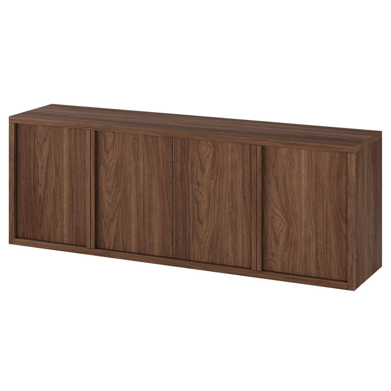 Meuble télé rectangulaire pour téléviseur de 75 po ou moins Savin, Noyer satiné