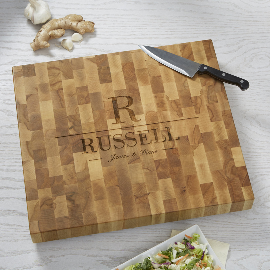 Decorative Name and Initial Personalized Cutting Board Personalization Mall 