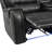 113.5" Manual Reclining Sectional Sofa Set L Shaped Symmetrical Motion Sofa Corner Couch Sets With Storage Boxes, 4 Cup Holders And LED Light Strip-739318804