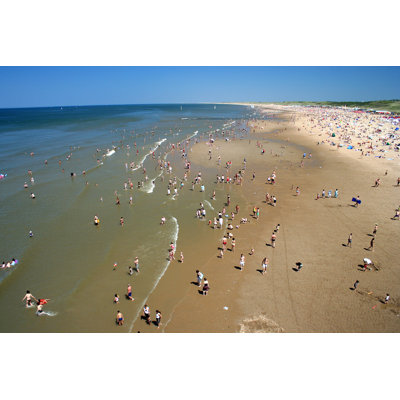 Beach In Holland by Thehague - Wrapped Canvas Print