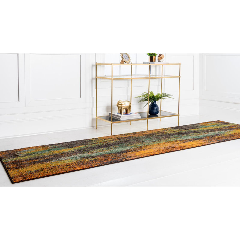 Rizer Washable Abstract Indoor Rug, Runner 2'7" x 10'