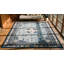 Tapis chinois antique bleu ciel et gris